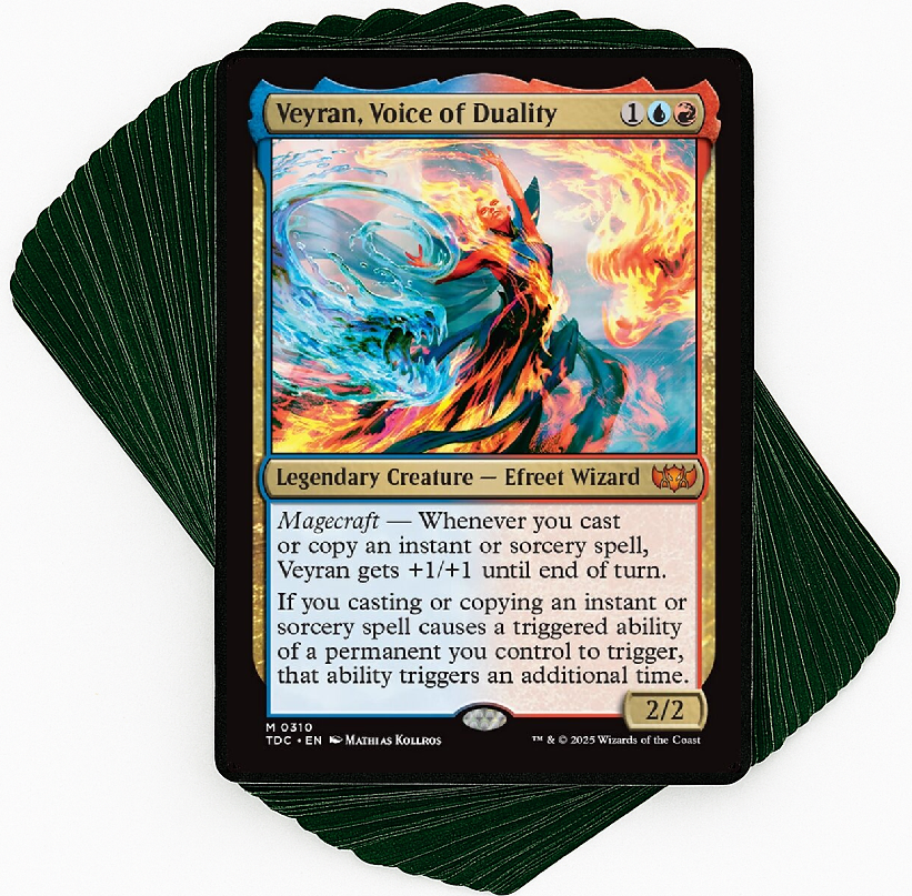 mtg cards with magecraft Dual Casting 32 combos explained MTG DECKS Veyran, Voice of Duality -