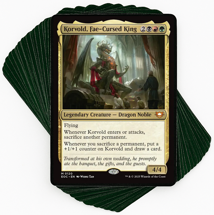 Korvold, Fae-Cursed King - Sacrifice Aristocrats Thursday Night Magic Korvold, Fae-Cursed King - Sacrifice Aristocrats Thursday Night Magic