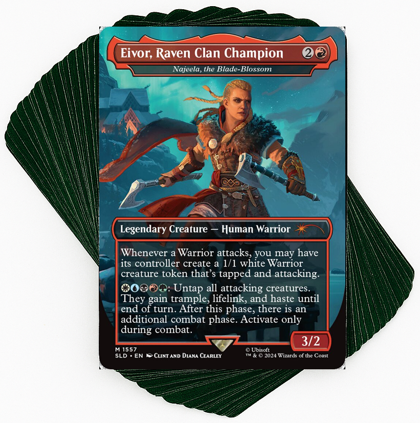 eivor mtg card Najeela, the Blade-Blossom