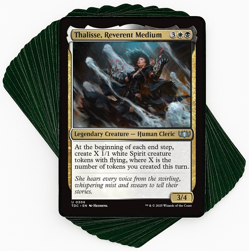 Thalisse, Reverent Medium - Spirit Tokens Thursday Night Magic Thalisse, Reverent Medium - Spirit Tokens Thursday Night Magic