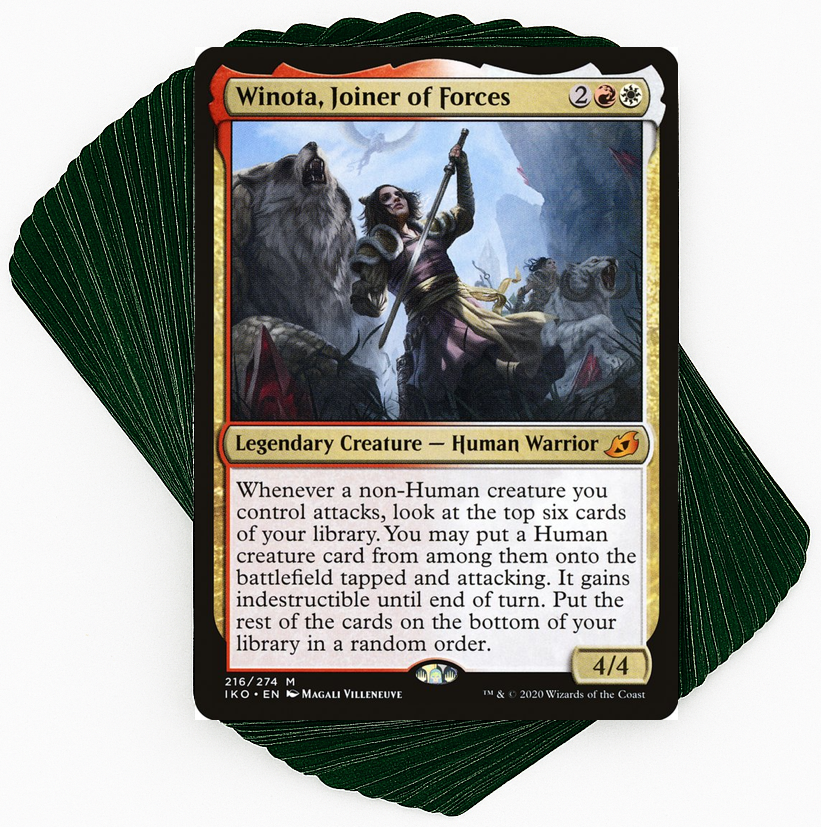 Winota, Joiner of Forces - Free Attacking Creatures