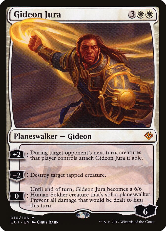 Gideon Jura - Archenemy: Nicol Bolas deck top card