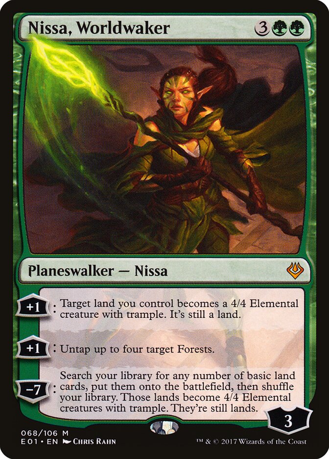 Nissa, Worldwaker - Archenemy: Nicol Bolas deck top card