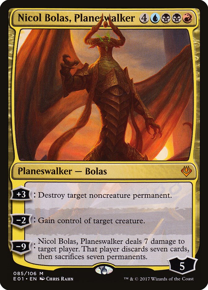 Nicol Bolas, Planeswalker - Archenemy: Nicol Bolas deck top card