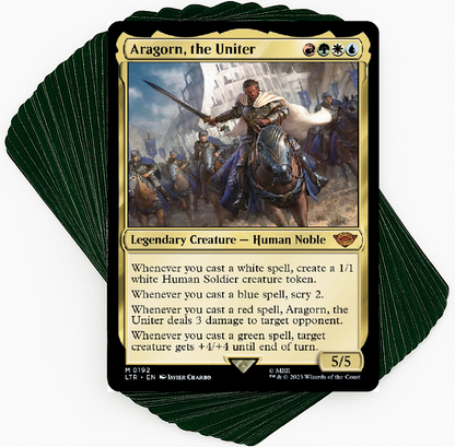 aragorn cards mtg Magic The Gathering Lord of the Rings Tales of Middle-Earth Single Card Rare Aragorn, Company Leader 316 Showcase if it isnt renowned Aragorn, Company Leader | Magic: