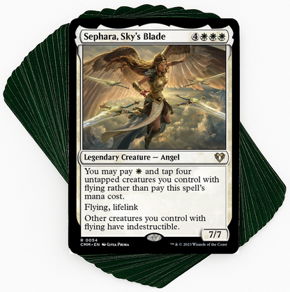 Sephara, Sky's Blade Commander Deck - Indestructible Angels EDH (LP/NM, 100 Cards) Sephara, Sky's Blade Commander Deck - Indestructible Angels EDH (LP/NM, 100 Cards)