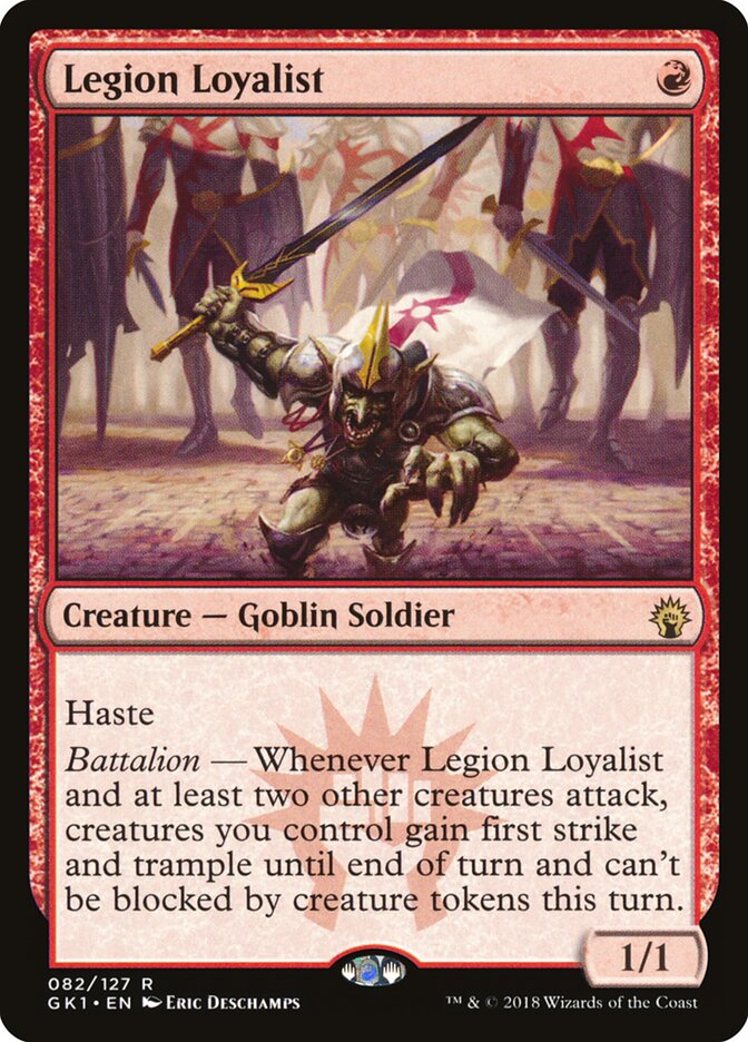 Legion Loyalist - Boros Guild Kit deck top card