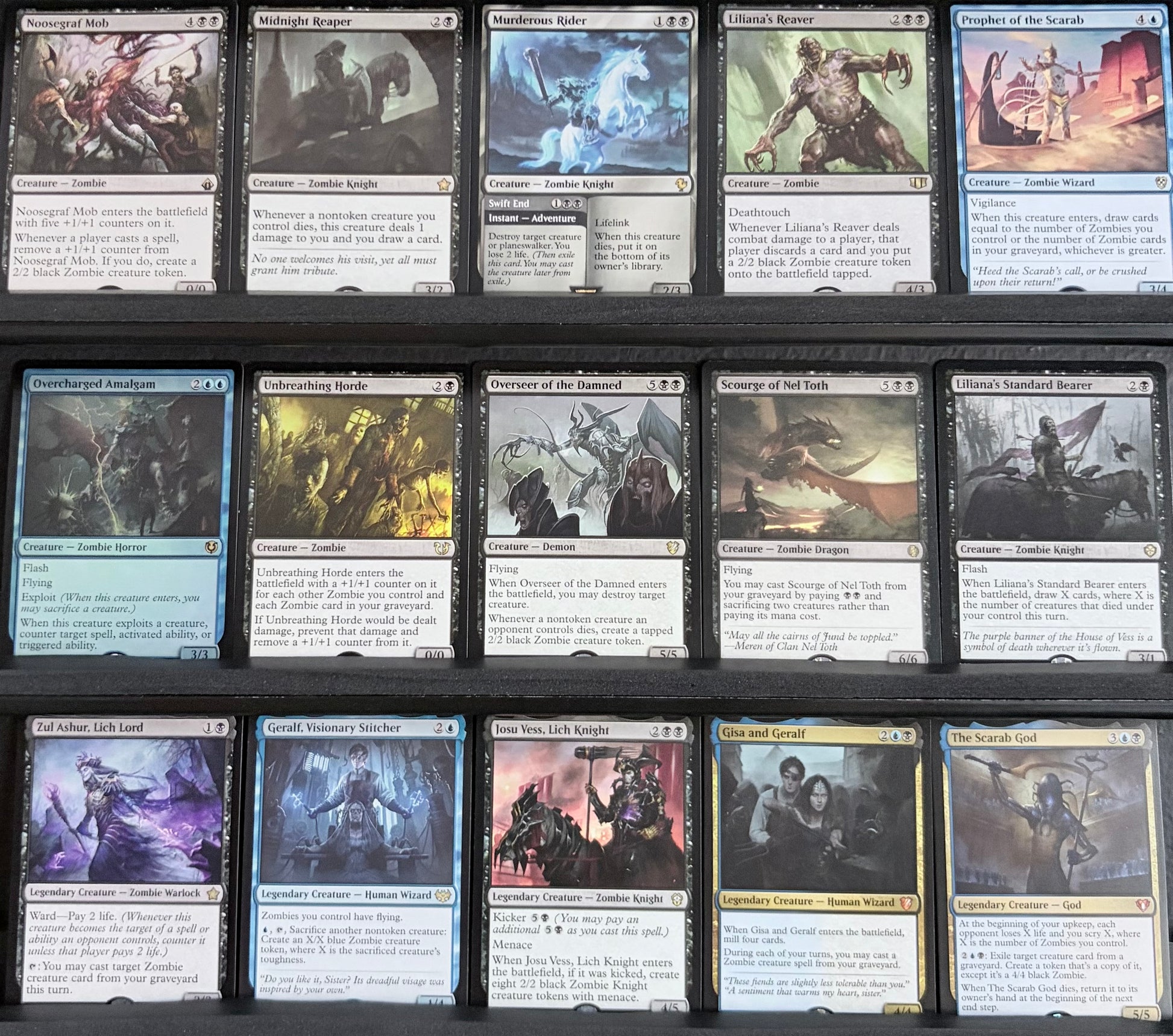 mtg the scarab god commander deck zombie ZOMBIES Commander Deck Magic MTG Ready-to-Play 100 cards EDH Use Scarab God to exile cards in your opponents graveyards Scarab God - The Ultimate