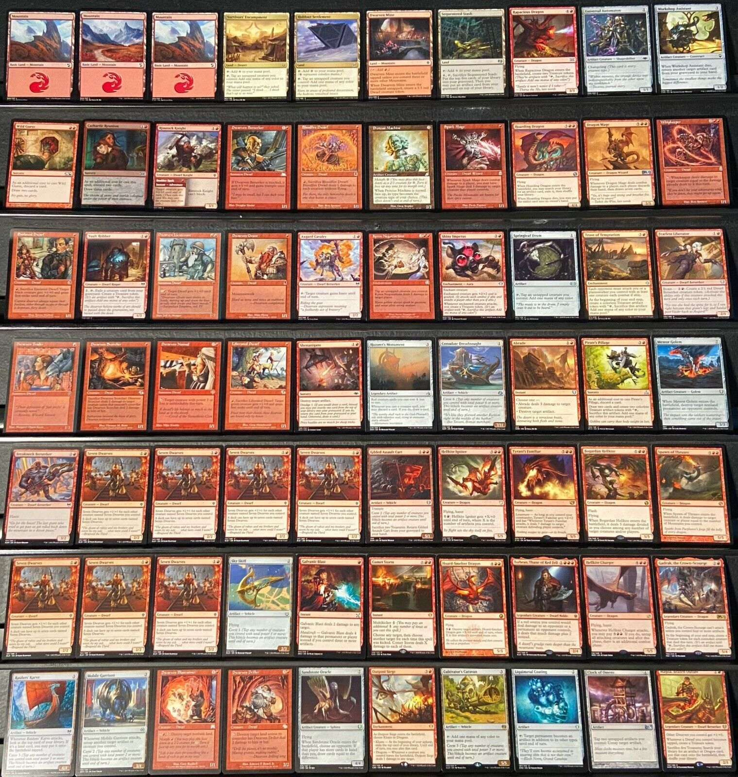 mtg magda commander deck MTG Commander Deck EDH Deck Magda, Brazen Outlaw 100 Magic Cards Custom Deck Dwarf Deck Dwarves Dragons Artifacts Treasure